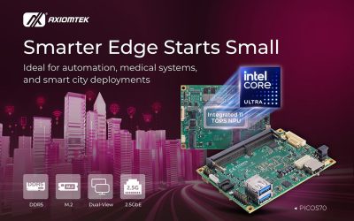 AXIOMTEK Ra Mắt PICO570 – Bo Mạch Chủ Pico-ITX Siêu Nhỏ Gọn Tiết Kiệm Năng Lượng Với Bộ Xử Lý Intel Core Ultra Dành Cho AI Biên